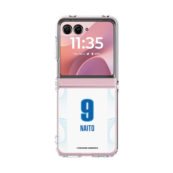 クリアケース［ 徳島ガンバロウズ - #9 NAITO - ホワイト ］