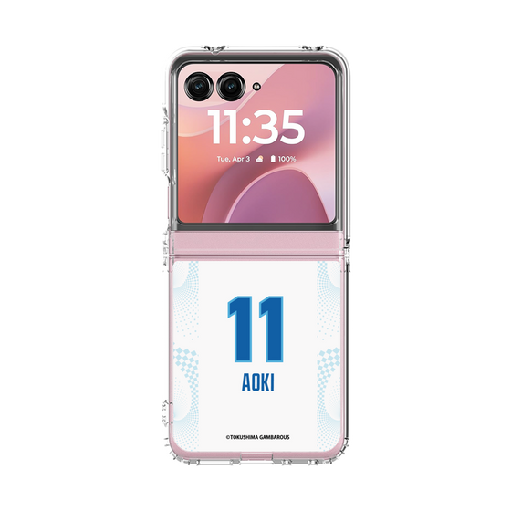 クリアケース［ 徳島ガンバロウズ - #11 AOKI - ホワイト ］