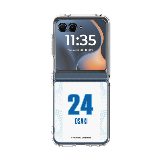クリアケース［ 徳島ガンバロウズ - #24 OSAKI - ホワイト ］