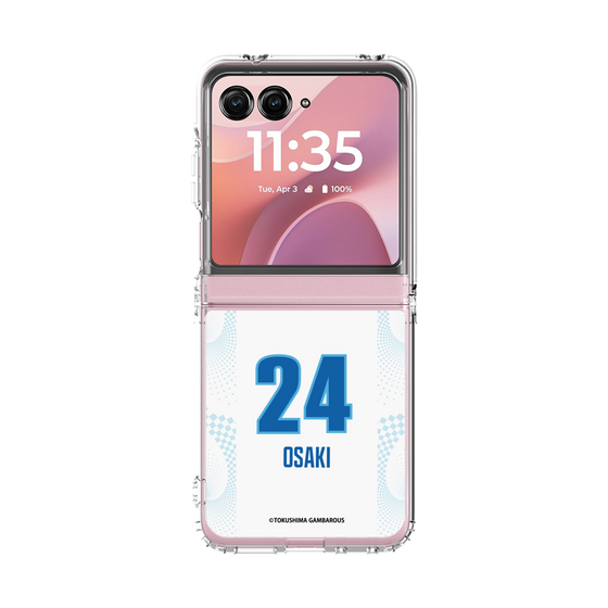 クリアケース［ 徳島ガンバロウズ - #24 OSAKI - ホワイト ］