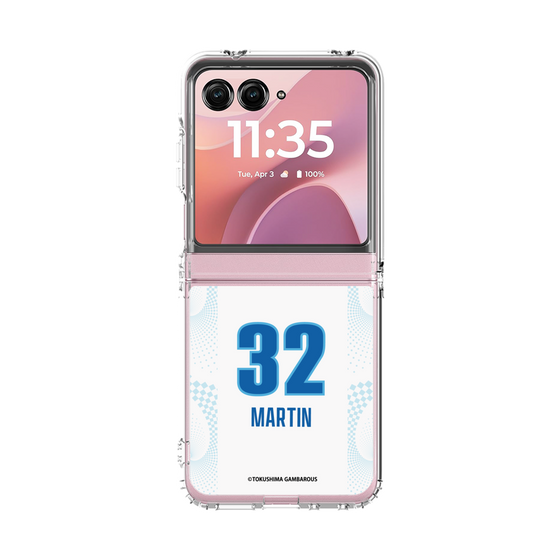 クリアケース［ 徳島ガンバロウズ - #32 MARTIN - ホワイト ］