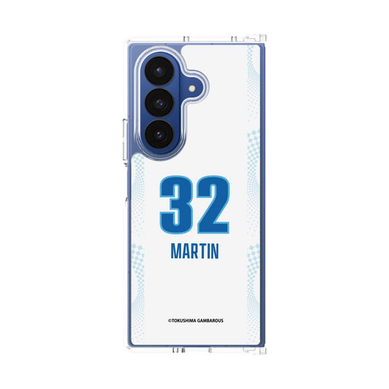 クリアケース［ 徳島ガンバロウズ - #32 MARTIN - ホワイト ］