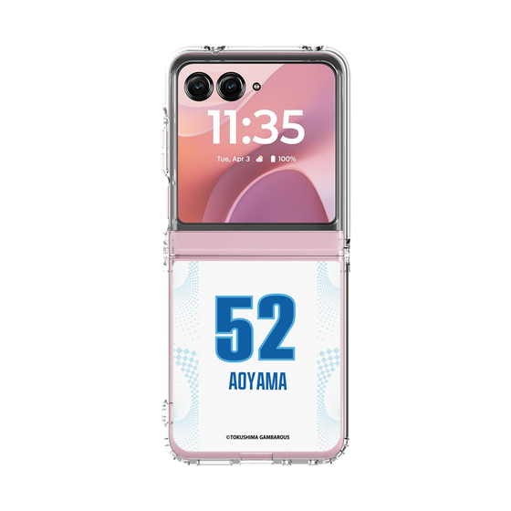 クリアケース［ 徳島ガンバロウズ - #52 AOYAMA - ホワイト ］