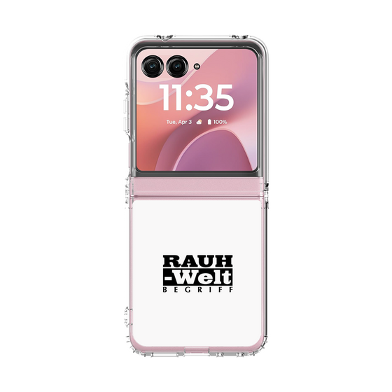 クリアケース［ RAUH-Welt BEGRIFF - ロゴ - ホワイト ］
