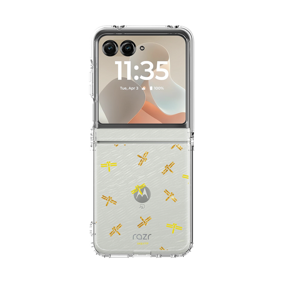 クリアケース［ オーイ！とんぼ - とんぼ - ゴールド ］