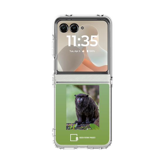クリアケース［ Green Future Project - Black-mantled Tamarin ］