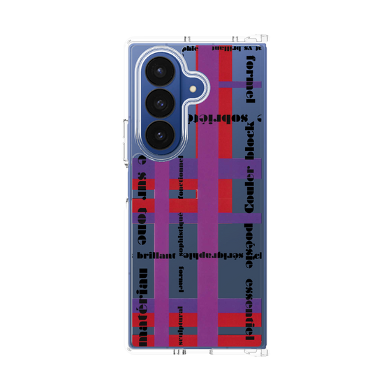クリアケース［ LANVIN en Bleu - Plaid ］