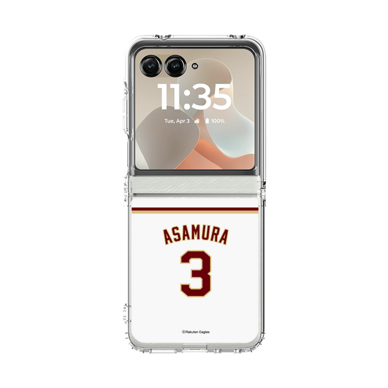 クリアケース［ 楽天イーグルス - #3 Asamura - ホーム ］