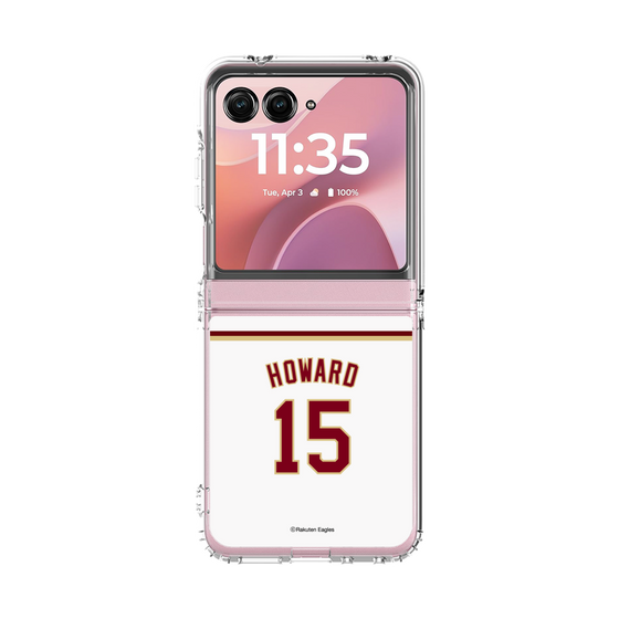 クリアケース［ 楽天イーグルス - #15 Howard - ホーム ］