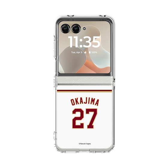 クリアケース［ 楽天イーグルス - #27 Okajima - ホーム ］