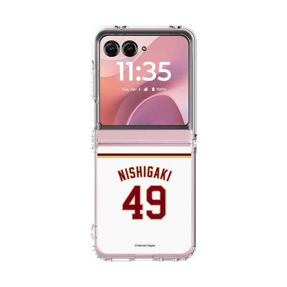 クリアケース［ 楽天イーグルス - #49 Nishigaki - ホーム ］