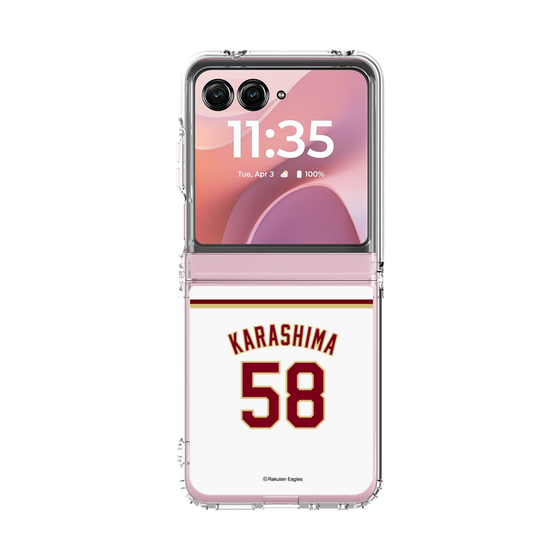 クリアケース［ 楽天イーグルス - #58 Karashima - ホーム ］