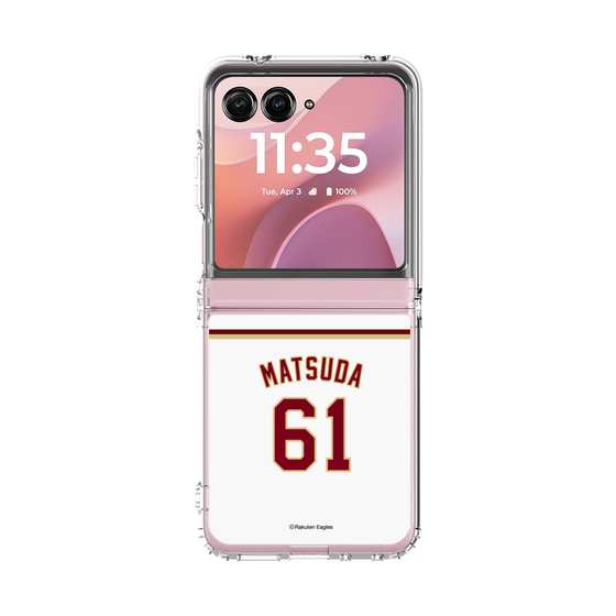 クリアケース［ 楽天イーグルス - #61 Matsuda - ホーム ］
