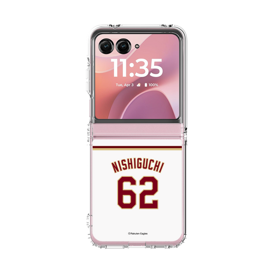 クリアケース［ 楽天イーグルス - #62 Nishiguchi - ホーム ］