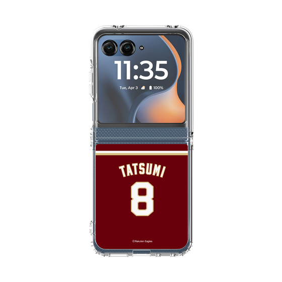 クリアケース［ 楽天イーグルス - #8 Tatsumi - ビジター ］