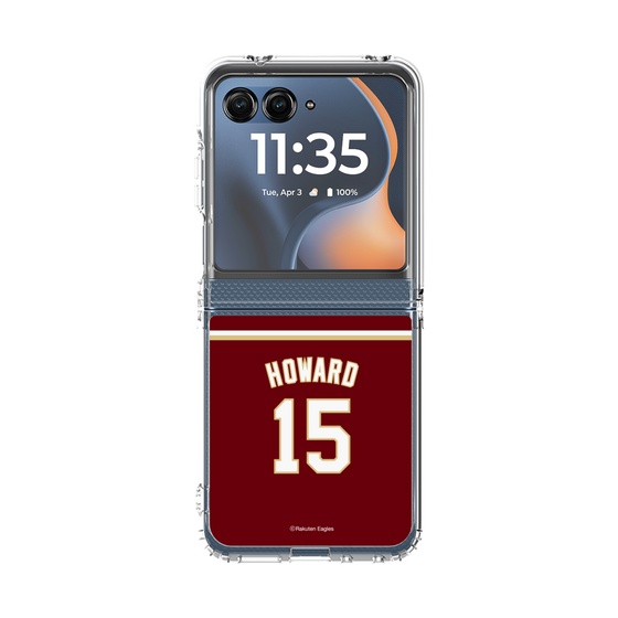 クリアケース［ 楽天イーグルス - #15 Howard - ビジター ］