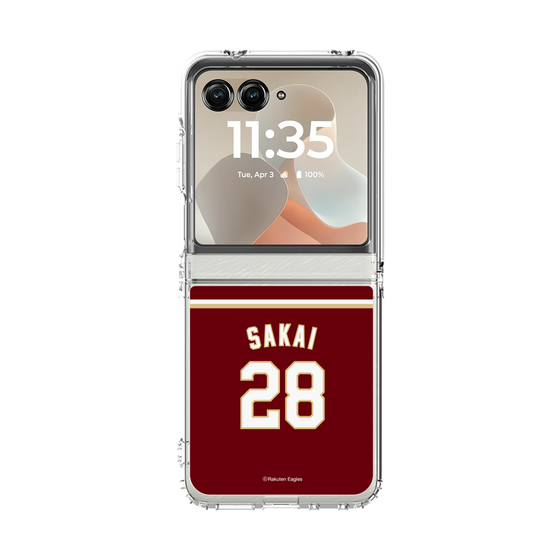 クリアケース［ 楽天イーグルス - #28 Sakai - ビジター ］