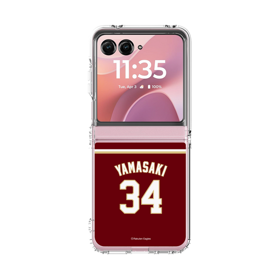 クリアケース［ 楽天イーグルス - #34 Yamasaki - ビジター ］