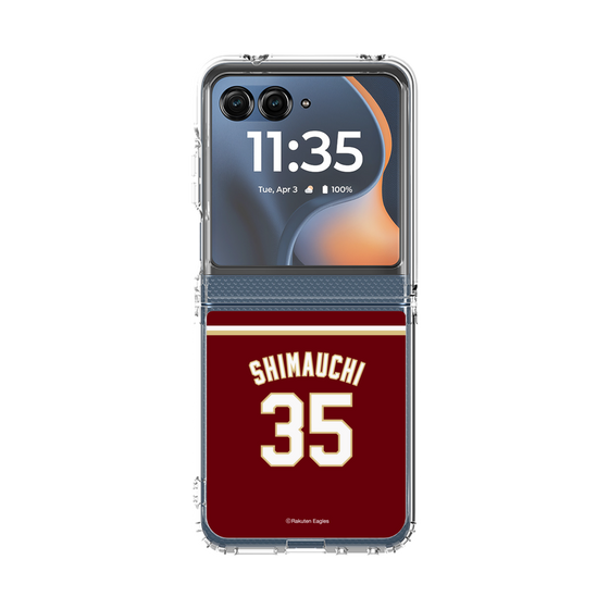クリアケース［ 楽天イーグルス - #35 Shimauchi - ビジター ］