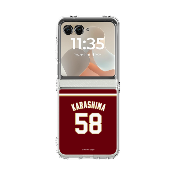 クリアケース［ 楽天イーグルス - #58 Karashima - ビジター ］