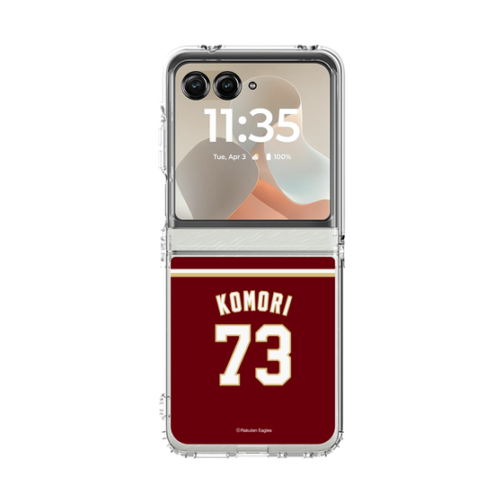 クリアケース［ 楽天イーグルス - #73 Komori - ビジター ］