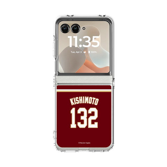 クリアケース［ 楽天イーグルス - #132 Kishimoto - ビジター ］