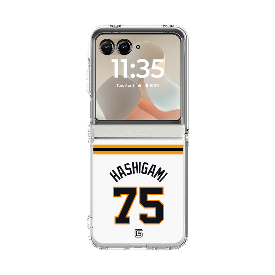 クリアケース［ 読売ジャイアンツ - #75 HASHIGAMI - ホーム ］