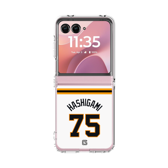 クリアケース［ 読売ジャイアンツ - #75 HASHIGAMI - ホーム ］