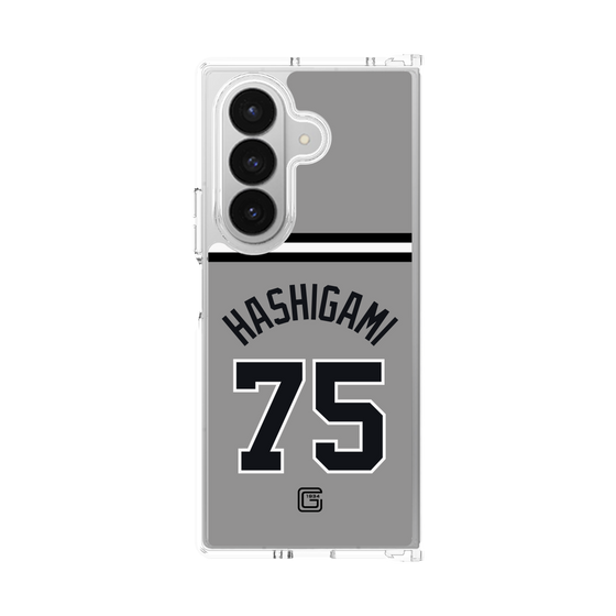 クリアケース［ 読売ジャイアンツ - #75 HASHIGAMI - ビジター ］