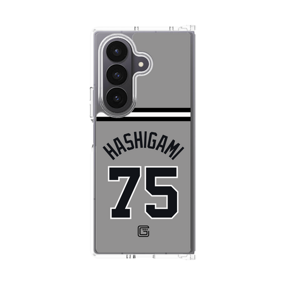 クリアケース［ 読売ジャイアンツ - #75 HASHIGAMI - ビジター ］
