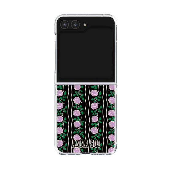 クリアケース［ ANNA SUI - ROSE STRIPE ］