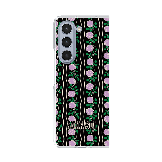 クリアケース［ ANNA SUI - ROSE STRIPE ］