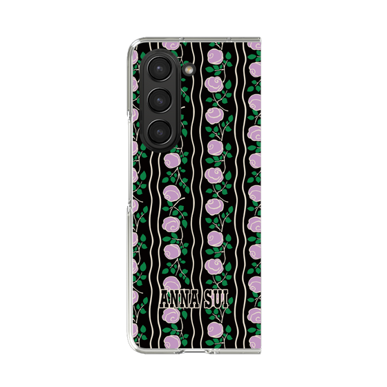 クリアケース［ ANNA SUI - ROSE STRIPE ］