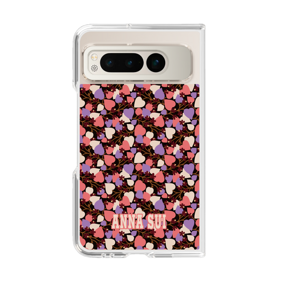 クリアケース［ ANNA SUI - HEARTS VINE - PINK ］