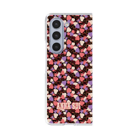 クリアケース［ ANNA SUI - HEARTS VINE - PINK ］