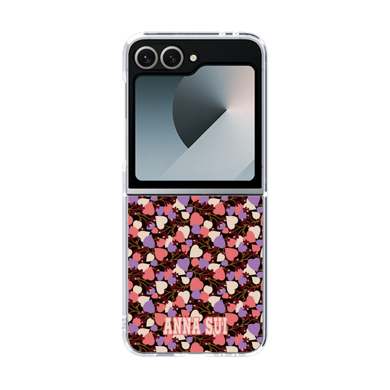 クリアケース［ ANNA SUI - HEARTS VINE - PINK ］
