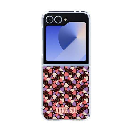 クリアケース［ ANNA SUI - HEARTS VINE - PINK ］