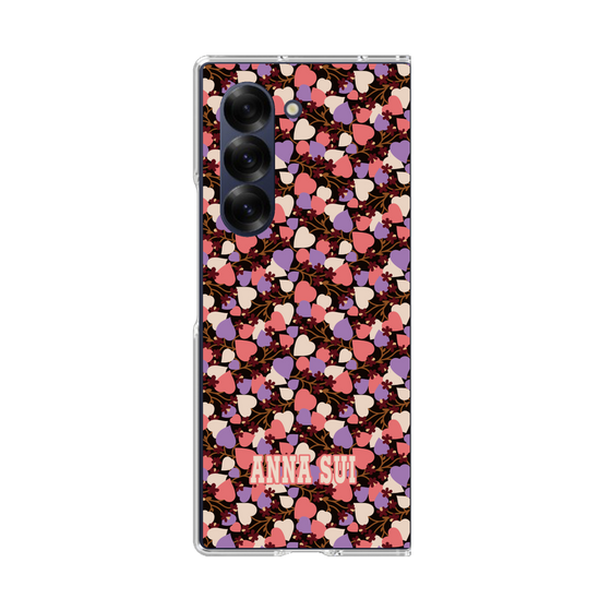 クリアケース［ ANNA SUI - HEARTS VINE - PINK ］