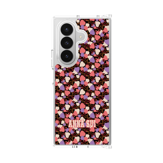 クリアケース［ ANNA SUI - HEARTS VINE - PINK ］