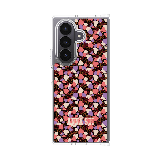 クリアケース［ ANNA SUI - HEARTS VINE - PINK ］