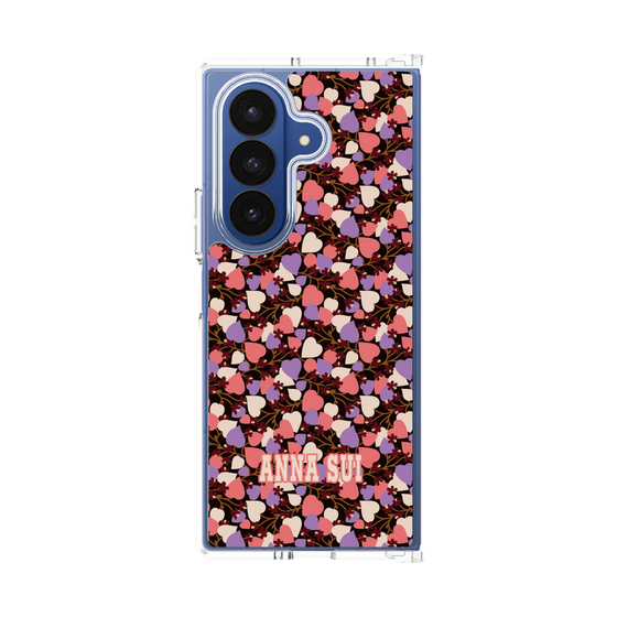 クリアケース［ ANNA SUI - HEARTS VINE - PINK ］