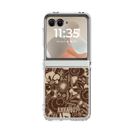 クリアケース［ ANNA SUI - STITCHED FLORAL ］