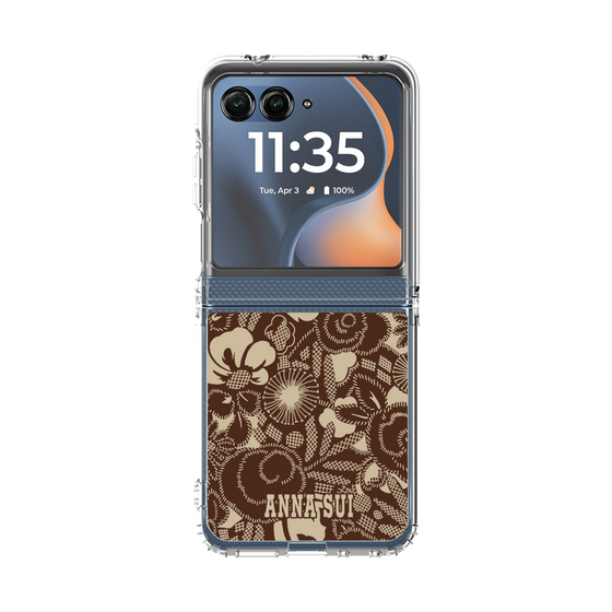 クリアケース［ ANNA SUI - STITCHED FLORAL ］