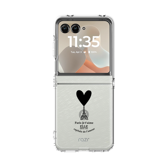 クリアケース［ ELLE - Paris je t'aime ］