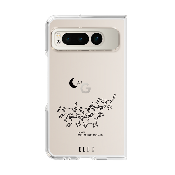 クリアケース［ ELLE - All cats are grey in the dark ］
