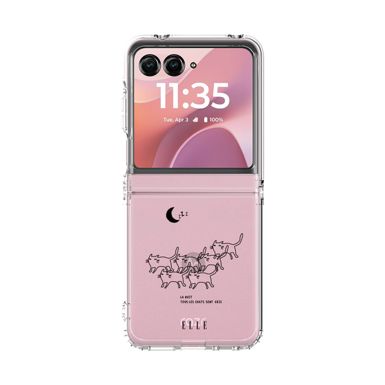 クリアケース［ ELLE - All cats are grey in the dark ］