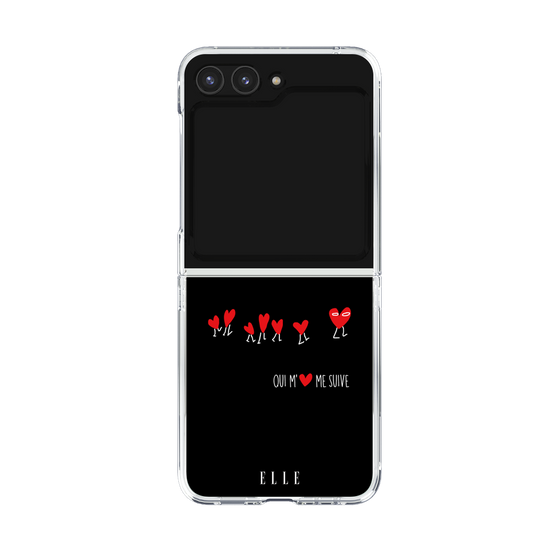 クリアケース［ ELLE - Let who love me follow me - ブラック ］