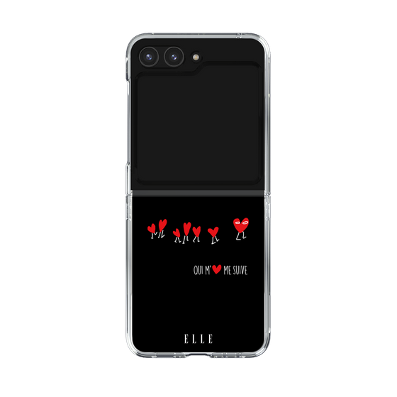 クリアケース［ ELLE - Let who love me follow me - ブラック ］