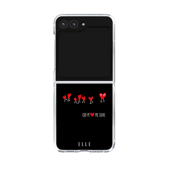 クリアケース［ ELLE - Let who love me follow me - ブラック ］