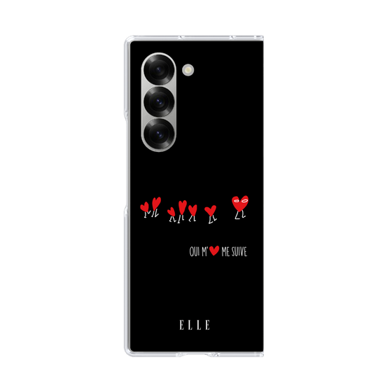 クリアケース［ ELLE - Let who love me follow me - ブラック ］